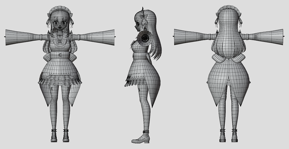 【秋月】ワイヤーフレーム