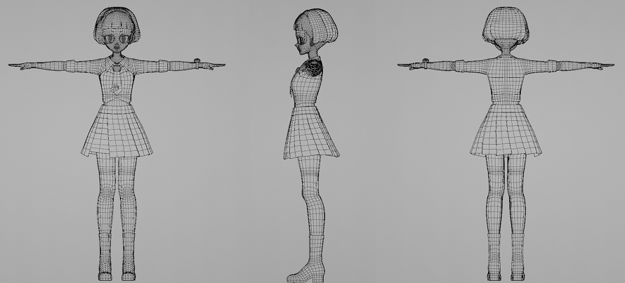 【チィ】ワイヤーフレーム